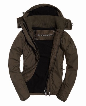 Superdry Pop Cipzár Hooded Arctic SD-Windcheater Férfi Kabát Fekete | ABWRL1358